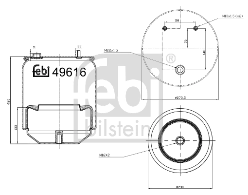 Bellow, air suspension